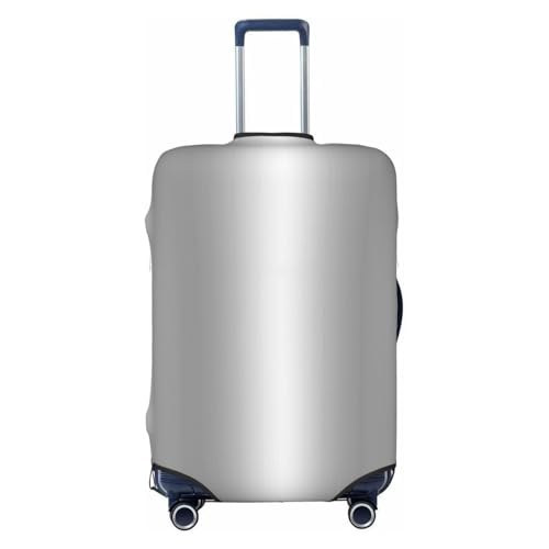 Silver Dripping Glitter Metallic -1 Luggage Cover, Protective Washable Suitcase Cover - Travel High Elastic Fibers Suitcase Protector Fits Medium, Black