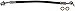 Dorman H621783 Rear Passenger Side Brake Hydraulic Hose Compatible with Select Hyundai / Kia Models