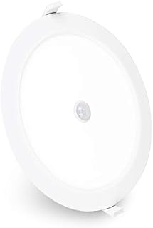 LED Recessed Ceiling Lights Downlights 18W, PIR Motion Sensor&Dusk to Dawn Downlights with 3000K/4500K/6000K, IP44 Round Spotlights for Bathroom Bedroom Kitchen Living Room