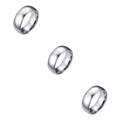 Anneaux de tungstène dorés Healvian bague punk tendance hommes