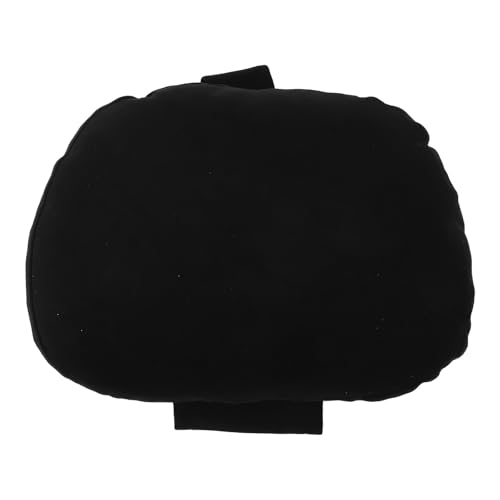 SHINEOFI Almohada Cervical de Coche Sintético Negro Cojín Ergonómico para Reposacabezas Compatible con Vehículos de Lujo Soporte Lumbar para Asiento de Automóvil Almohada de Viaje para