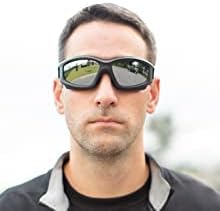 Motorcycle Goggles For Men: Heavy-Duty Motorcycle Riding Goggles w/Hard Case, Cleaning Cloth, & Pouch