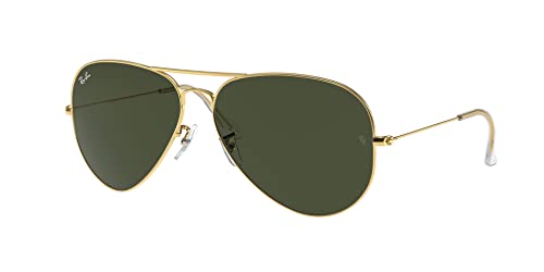 Óculos de Sol Ray-Ban Aviator Large Metal Ii 0RB3026L L2846 Tam 62 / Ouro - Lentes Verde