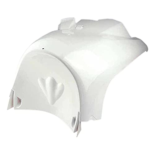 Bas de caisse scooter Tun'R blanc pour remplacer un carénage Nitro Aerox cassé ou rayé