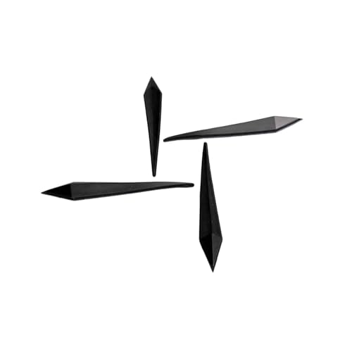 Colaxi 4 Pieces Snowboard Stomp Pads Snowboard Traction Stomp Pad Replacement Snowboard Grip Pad for Snowboarding Outdoor Activities, Black