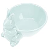 DOITOOL Cuenco de Cerámica con Diseño de Conejo para Pascua Tazón Grueso y Seguro para Sopa y Arroz Decoración de Mesa para Hogar Superficie Lisa y Resistente
