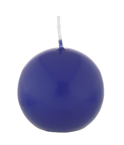 Bougie boule Bleu Royal 6 cm, 16 Bougies, Bougie Ronde