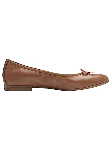 Tamaris Damen Ballerinas Leder, braun, 37 EU – Ansicht 4