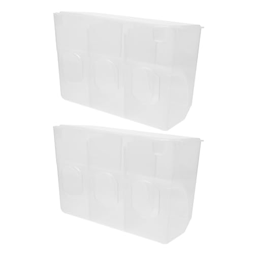 HOUDERCO 2個 自動給餌器 鳩用吊り餌入れ器 鳥かご用防こぼれフィーダー 小鳥 オウム ウズラ対応 簡単清掃設計