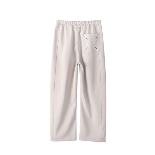 LittleSpring Boys Sweatpants with Adjustable Drawstring Cuffs Loose Fit Open Bottom 5-16 Years3