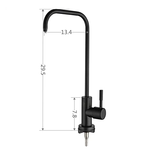 Robinet de cuisine robinet de filtre à eau évier noir b - 3