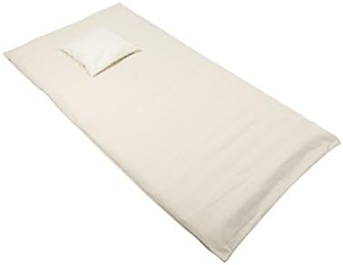 Handelsturm Futon Set: Mat + Pillow with Buckwheat Filling & Removable Cotton Covers, Great Support and Cooling Effect