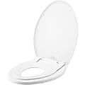 Little2Big Toilet Seat with Built-In Toddler Potty Training Seat, Slow Close, Easy to Install, ELONGATED, White