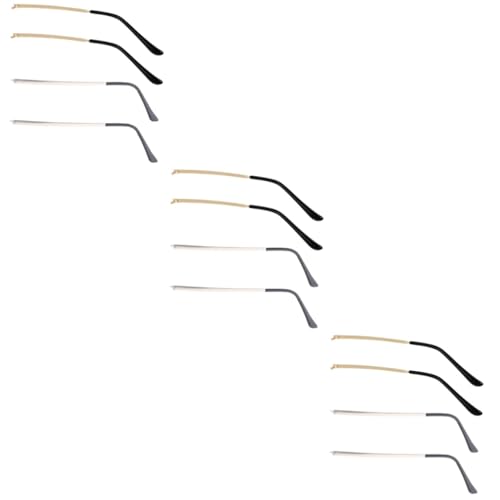 Ipetboom 3sets Sunglasses Eyeglasses Replacement Parts Metal Temple Arms Easy Install 2pairs*3