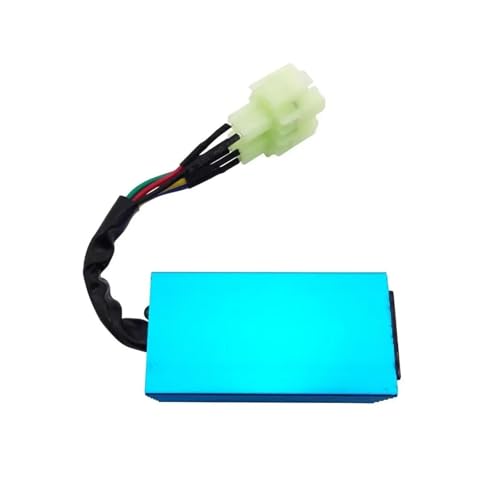 Caja de encendido CDI de 6 pines azul para motores GY6 de 50 a 150 cc 5