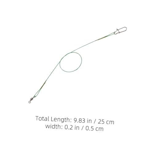 balacoo 30 piezas Fishing Leaders Heavy Duty Steel miniatura 2