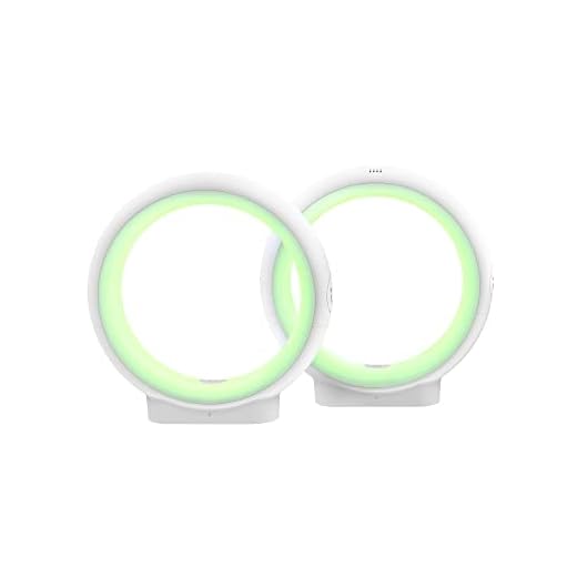 Infinity Lamp by LuvLink | Long Distance Friendship Lamp | Send Colors Swirling | Connect with loved ones from anywhere (Set of Two, Infinity, White)