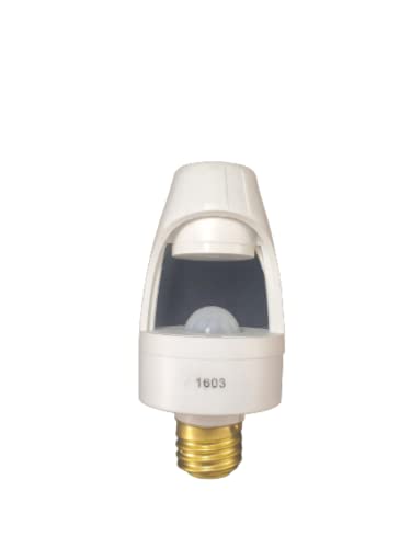 Touch & Glow 360° Screw-in Motion Sensor Light Indoor Socket for Lighting - Outdoor Indoor Garage Light, for Basement - Motion Sensor Light Turns On Lights When Movement is Detected, 20ft Distance