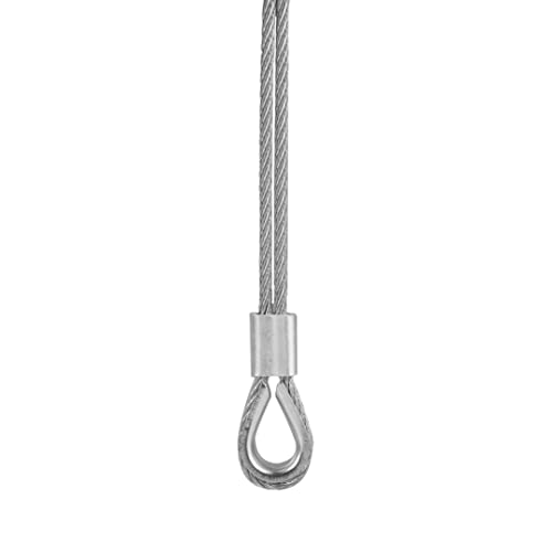 Eowpower 02-053-004 50 Pieces Aluminum Crimping Loop Sleeves Cable Crimp For 3/16 Inch Wire Rope And Cable Line End thumb #3