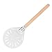 OQATNXUR Round Pizza Spatula with 41cm Removable Wood Handle Anti‑Scalding Non‑Slip Pizza Making Tools (Size : 7-inch perforated pizza spatula)