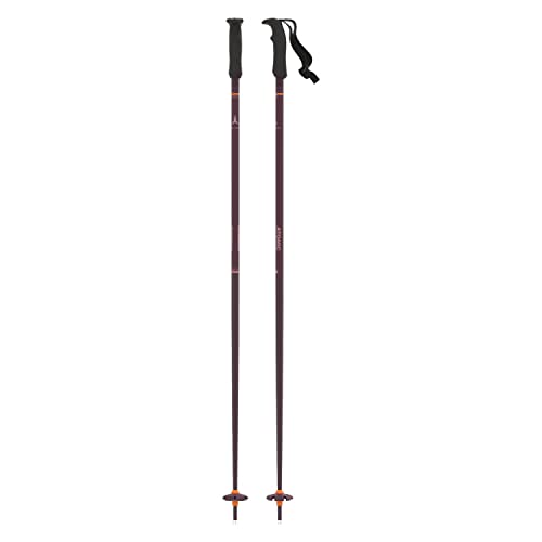 Atomic - 1 Par de bastones de esquí All-Mountain, Para mujer, 120 cm, Aluminio, Cloud W, Negro, AJ5005628120