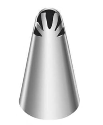 Silver Pleated Skirt Piping Nozzles Set, Stainless Steel Russian Nozzles Tips Piping Set for Pastry Fondant, Cake Decorating Supplies Baking Tools, Decorating Tools, Icing and Piping Tips?PA5?