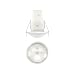 Produktbild Theben 1030560 theMova S360-100 DE WH I Passiv-Infrarot-Bewegungsmelder I Deckenmontage I Runder Erfassungsbereich 360° I Teach-in Funktion I PIR