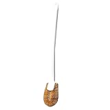 Limpiador de baño: diseño especial de cabezal de cepillo de fibra de palma flexible, para una limpieza profunda debajo del y otros lugares difíciles de de su cepillo de inodoro en la pared