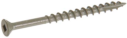 Hillman 48269 Green Painted Square Drive Deck Screw, 10 X 3-1/2-Inch, 200 pack,Ceramic