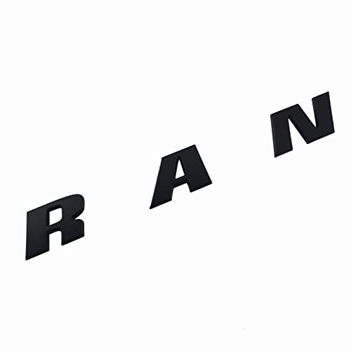 Image of 2pack King Ranch Emblems Side Fender Letter Kingranch Sticker Badge 3D Logo Replacement for 150 250 350 (Matte Black)