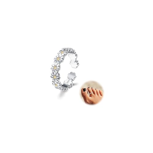 Orazio Toe Rings For Women,925 Sterling Silver Toe Rings Adjustable Toe Rings cover