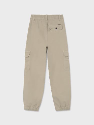 Pantalon cargo para niño Mayoral Nukutavake caliza ajustable que evita rozaduras en el colegio 3