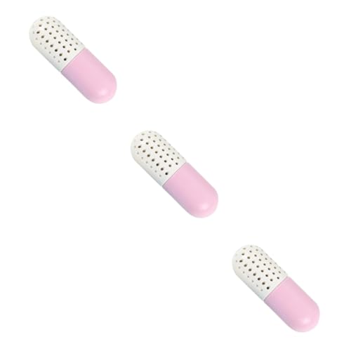 FOMIYES 3 Piezas desodorizante cápsulas de zapatos desecante en forma de cápsula olor a zapatos absorbe humedad Desodorante ambientador cápsula nuevos desodorantes deshumidificadores rosa