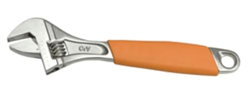 CHIAVE A RULLINO 200MM Chiave a rullino con scala millimetrata CRV con finitura nichelata e impugnatura comoda