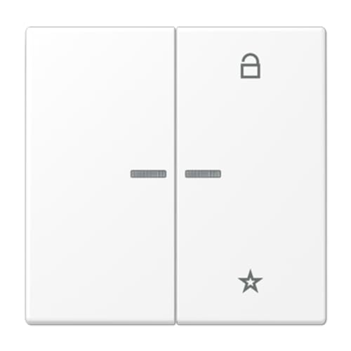 Touche capteur eNet LS blanc mat commande radio JUNG FMLS1701WWM