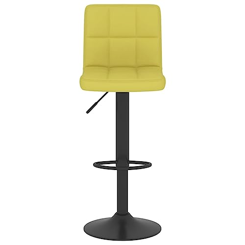 Tabouret de bar en tissu vert pivotant confortable avec repose-pieds pour remplacer vos vieux sièges - 4