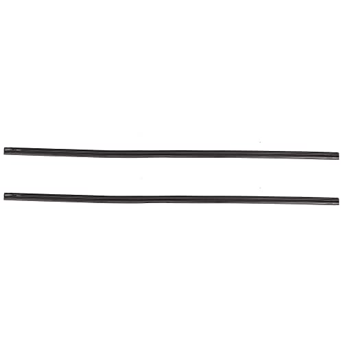 ACROPIX 21inch and 19inch 8x10mm 3 Section Rubber Windshield Wiper Blade Refills for Car Black - Pack of 2