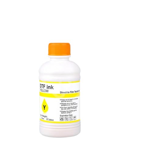 Tinta DTF amarilla para personalizar camisetas en talleres 1390