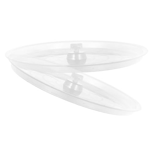 JOINPAYA 2pcs Transparent Bird Cage Tray for Parakeets and Small Birds Reusable Litter Holder Poop Tray Easy to Install Plastic for Cage Accessories