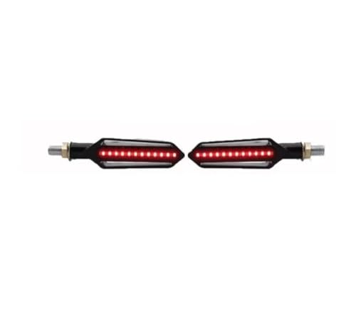 Clignotants moto LED universel contre le manque de visibilité avec feu de freinage intégré