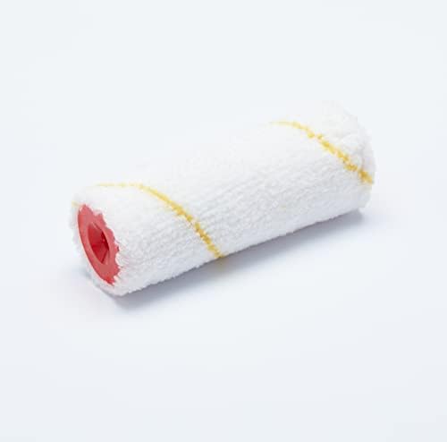 ProDec Advance 7 piece 4 inch Jumbo Short Pile Microfibre Mini Paint Rollers & Frame for a Smooth Finish with Emulsion, Gloss, Satin, Varnish, Woodstain on Interior Walls, Ceilings, Wood, Metal, 4"