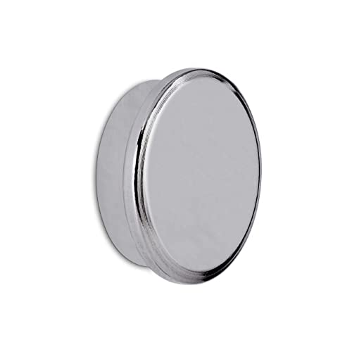 Image of Maul Neodymium Power Magnet, High Adhesion, Strong Mini Magnet for Magnetic Boards and Boards or Magnetic Tapes, 1 Piece (Diameter 25 mm - 13 kg)