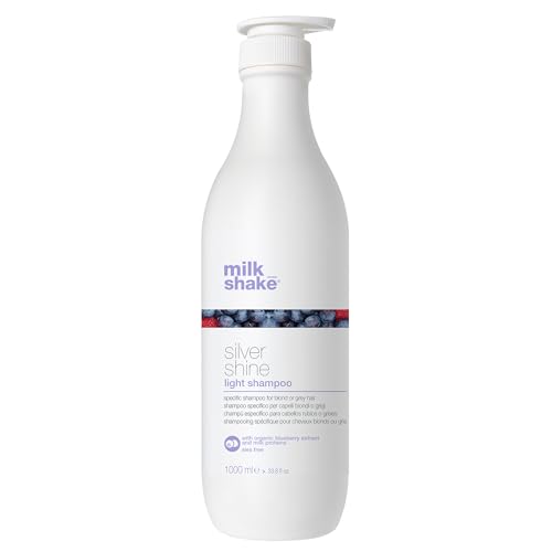 milk_shake Silver Shine Light Shampoo 1000 ml, grey, (Pack of 1)