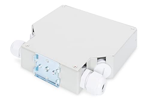 Boîte d'épissure fibre optique DIGITUS rail DIN 8 ports LC Duplex boîtier métal robuste - 2