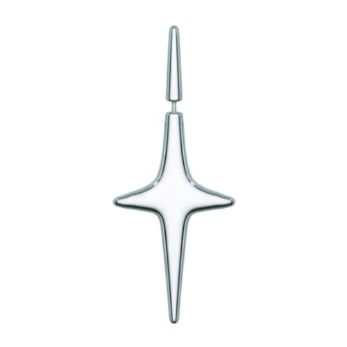 French Retro Geometric Four-Pointed Star Ear Studs European Advanced Anti-sensiti Front and Back Earrings