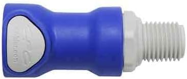 4 Set - Battery Watering Technologies Threaded Female Connector Blue 1/4