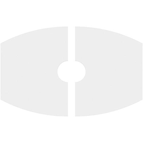 Image of Ekena Millwork CMP38X25KY2-06000 Kailey Architectural Grade PVC Contemporary, Two Piece Urethane Ceiling Medallions 38 inchW x 25 3 /8 inchH x 6 inchID x 20 1 /2 inchC x 1 inchP