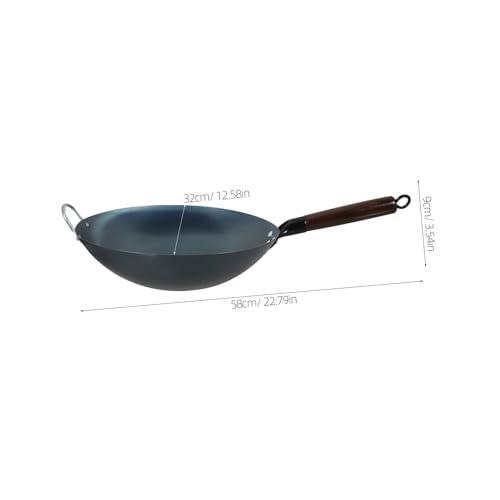 Wok de hierro tradicional con mango ergonómico miniatura 2