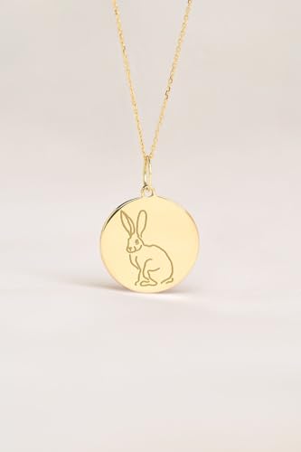 Delicado dije de conejo de plata ideal para regalar joya 2