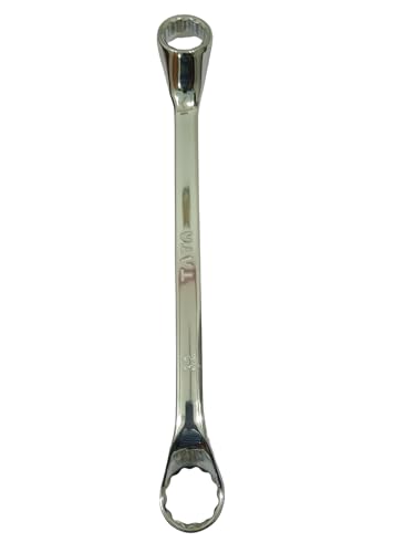 Image of Tata Agrico 30mm Double Ring Spanner (Box Wrench), Heavy Duty Chrome Vanadium Steel, Polished Offset Ring Ends for Tightening Nuts & Bolts